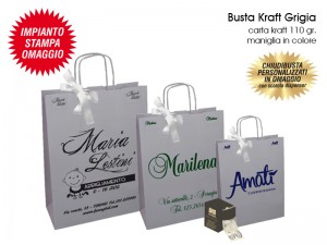 BUSTE IN CARTA KRAFT GRIGIO